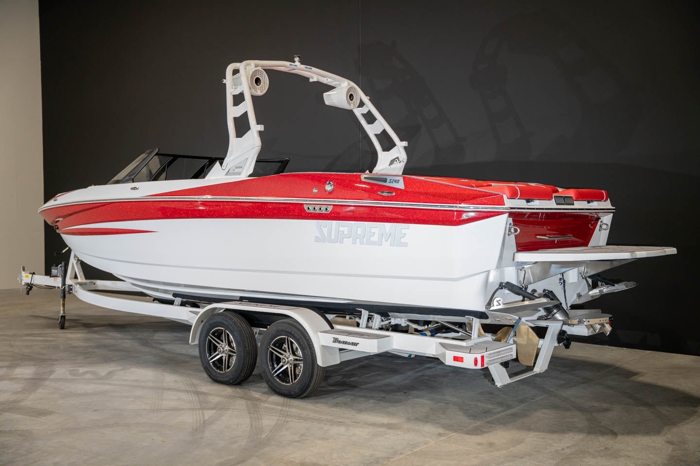 2022 Supreme S240 Fire Red Flake / White - BoardCo