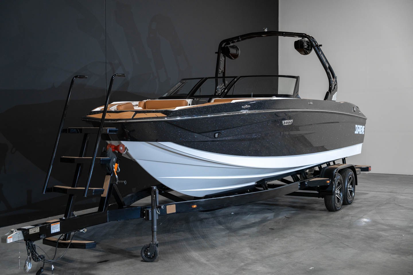 2023 Supreme S240 - Black Metal Flake / White - BoardCo
