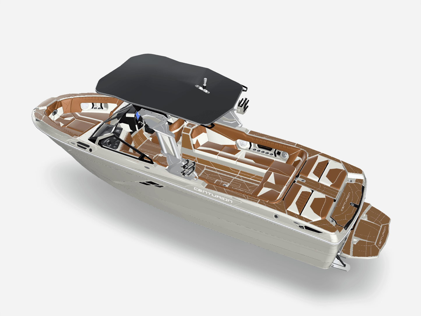 2025 Centurion Ri265 - White Frost / Castano Brown - BoardCo Boats