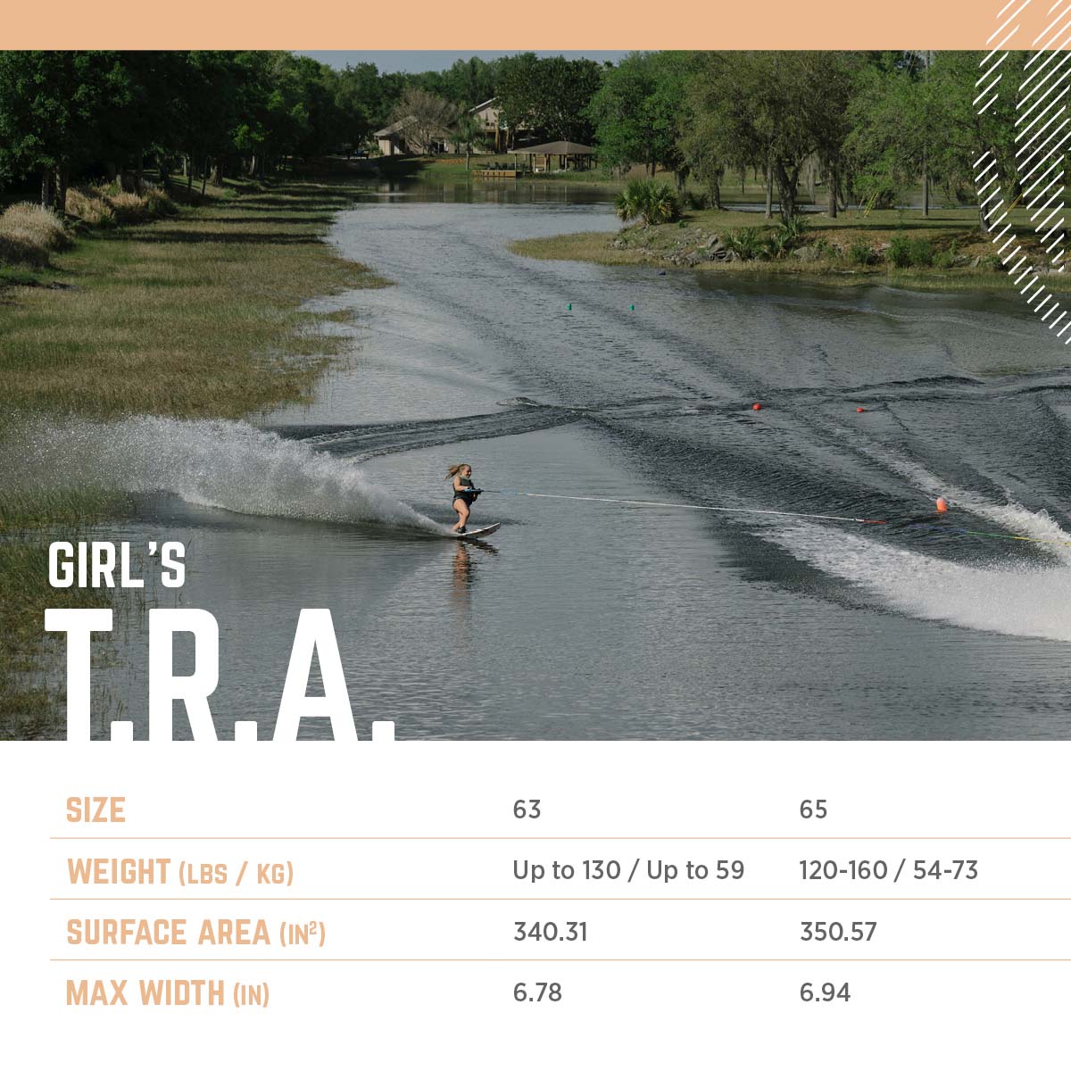 Radar T.R.A. Girl's Water Ski 2025