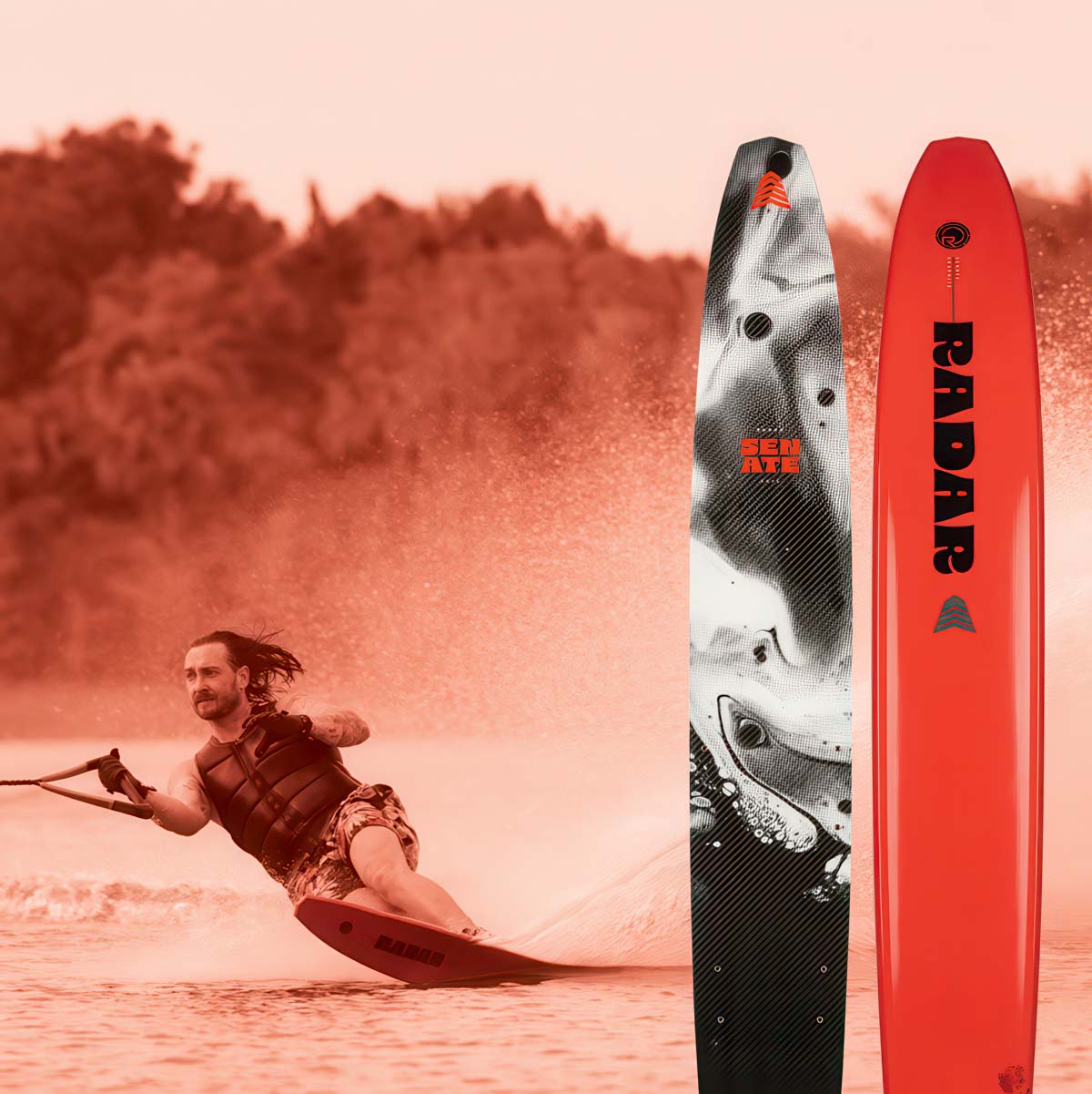 Radar Graphite Senate Water Ski 2025