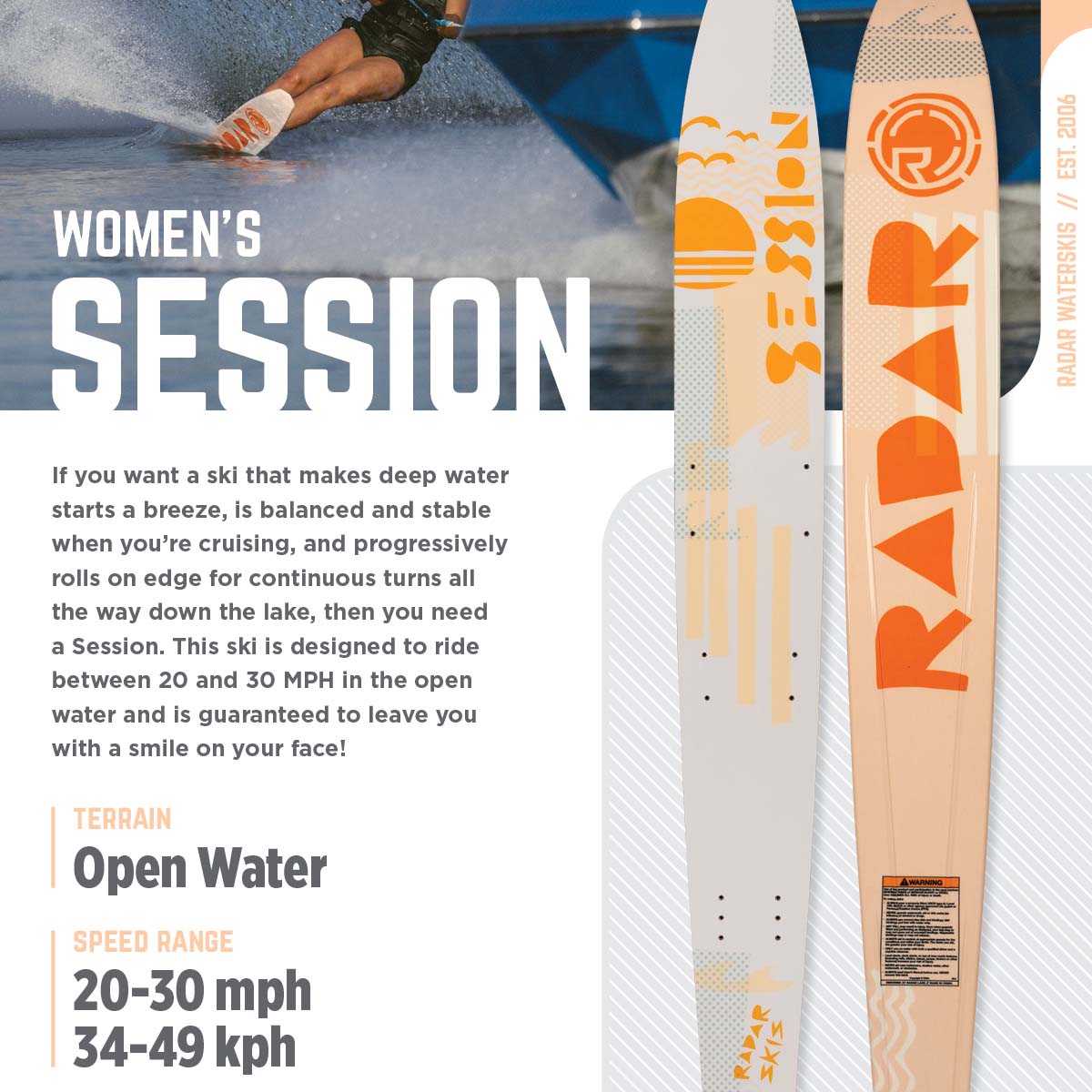 Radar Session Women's Water Ski 2025