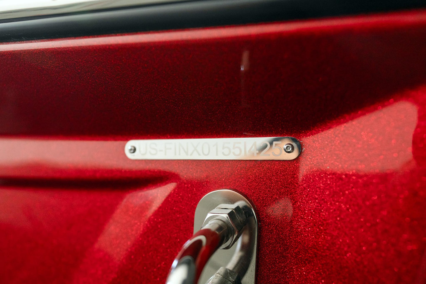 2025 Supreme S240 - Fire Red Flake / Stone Grey - BoardCo Boats