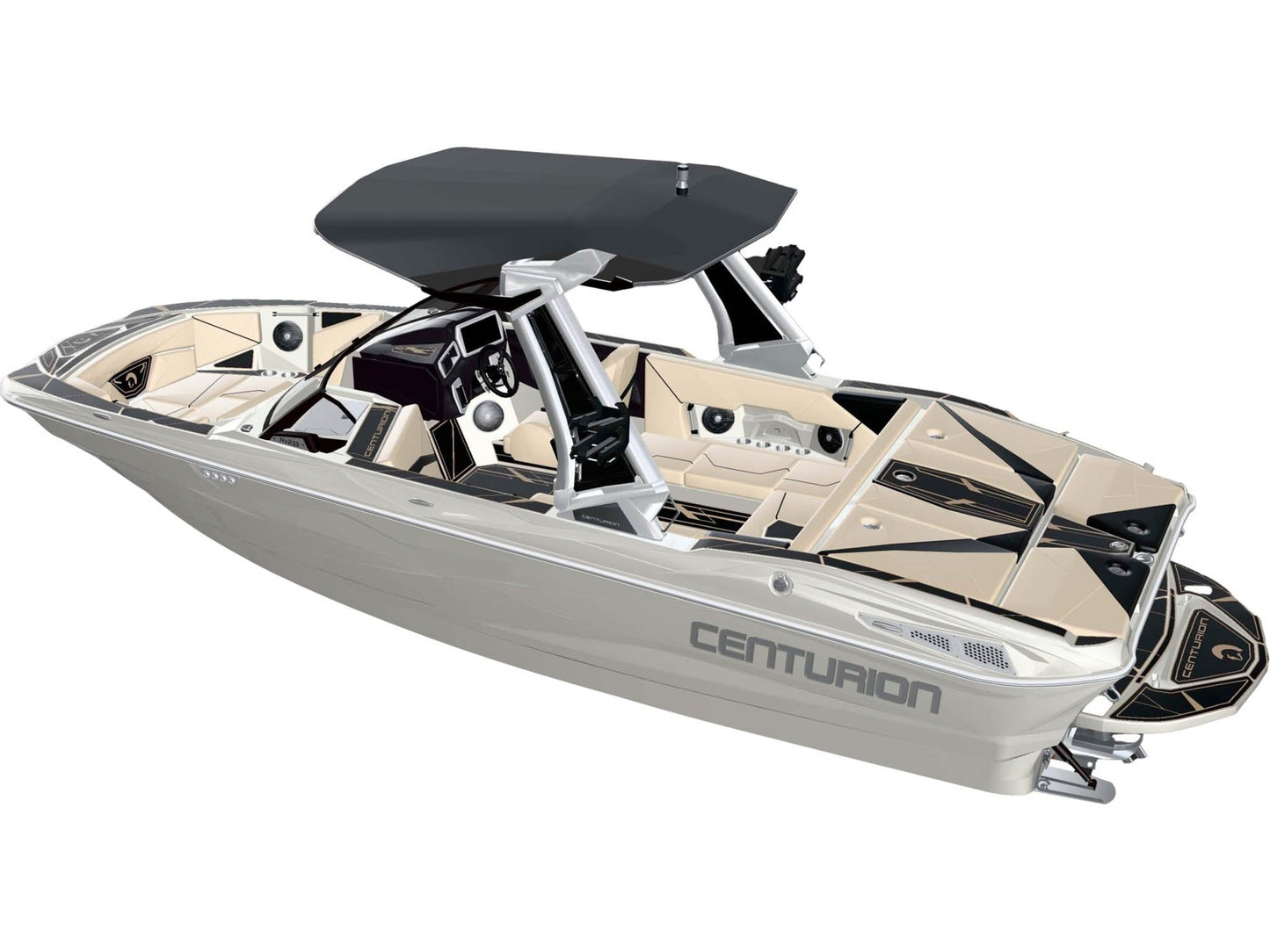 2026 Centurion Nv233 - Stormtrooper White - BoardCo Boats
