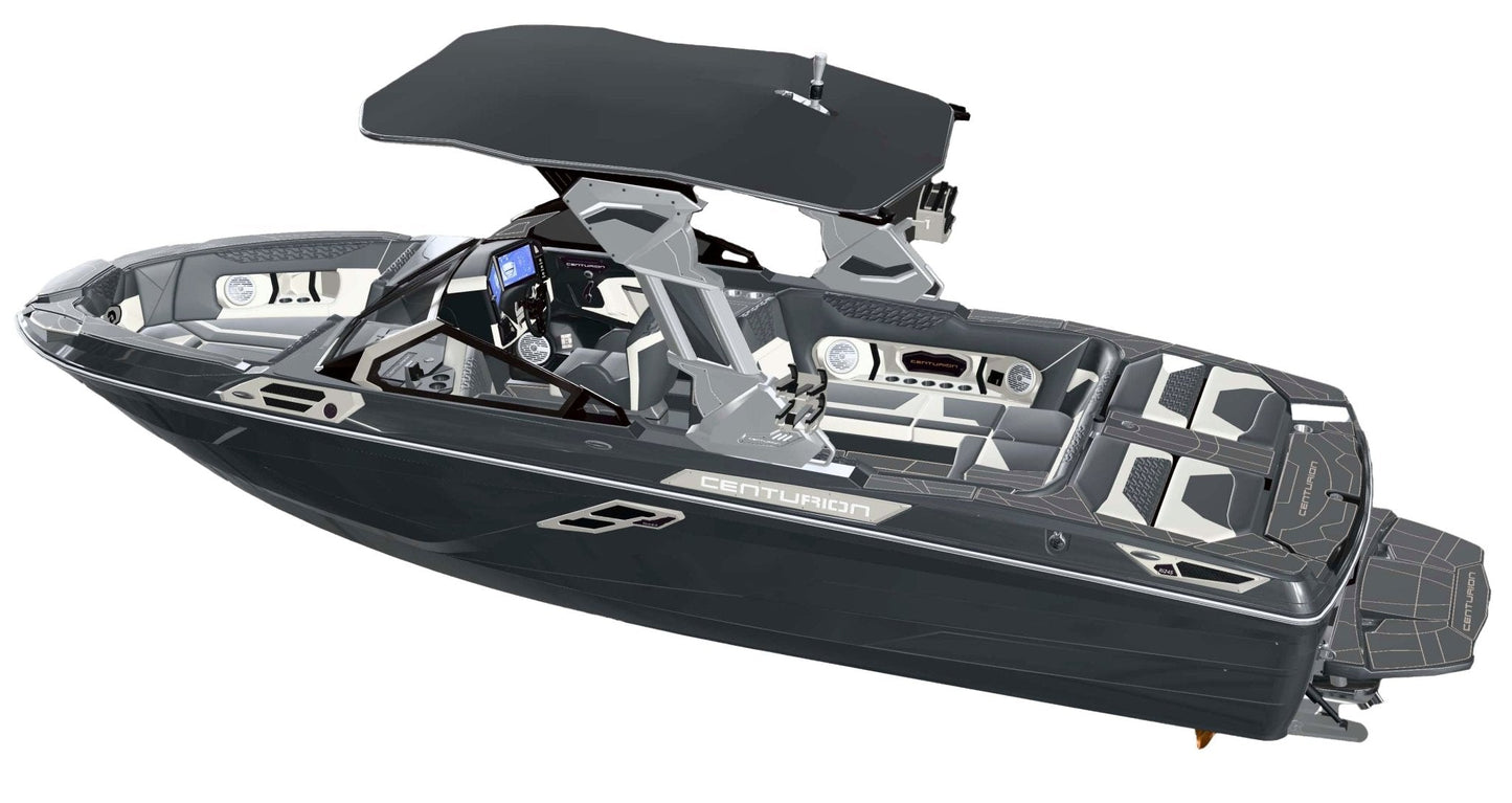 2026 Centurion Ri245 - All Charcoal / White Accents - BoardCo Boats