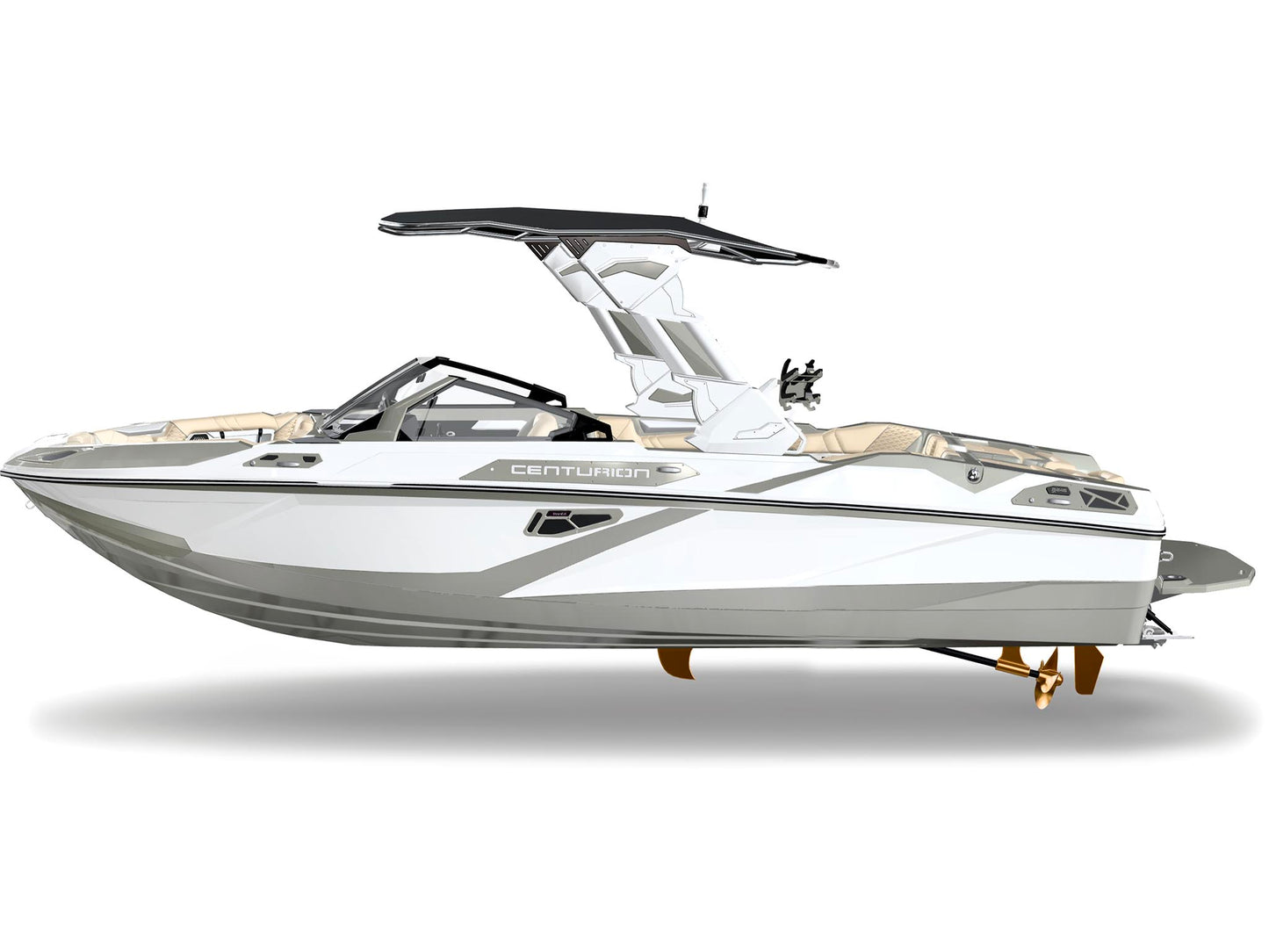 2027 Centurion RS245 - Stone / White / Canvas, side profile