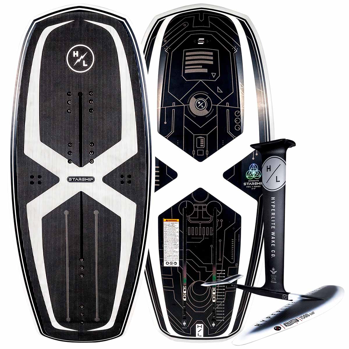 Hyperlite Starship / MK 1500 Carbon Wake Foil Package 2025
