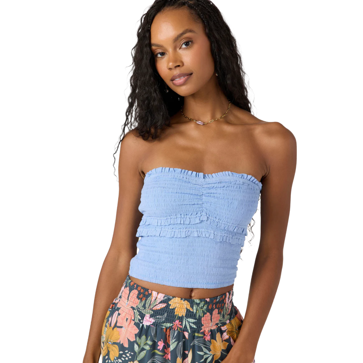 O'Neill Dedra Tube Top in Hydrangea