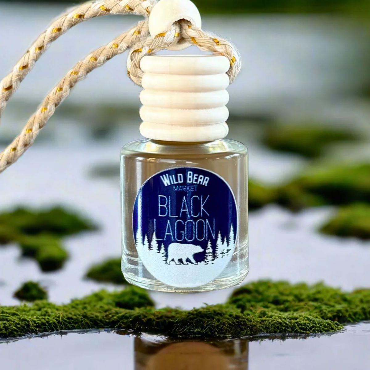 Wild Bear Market Car Freshener - Black Lagoon