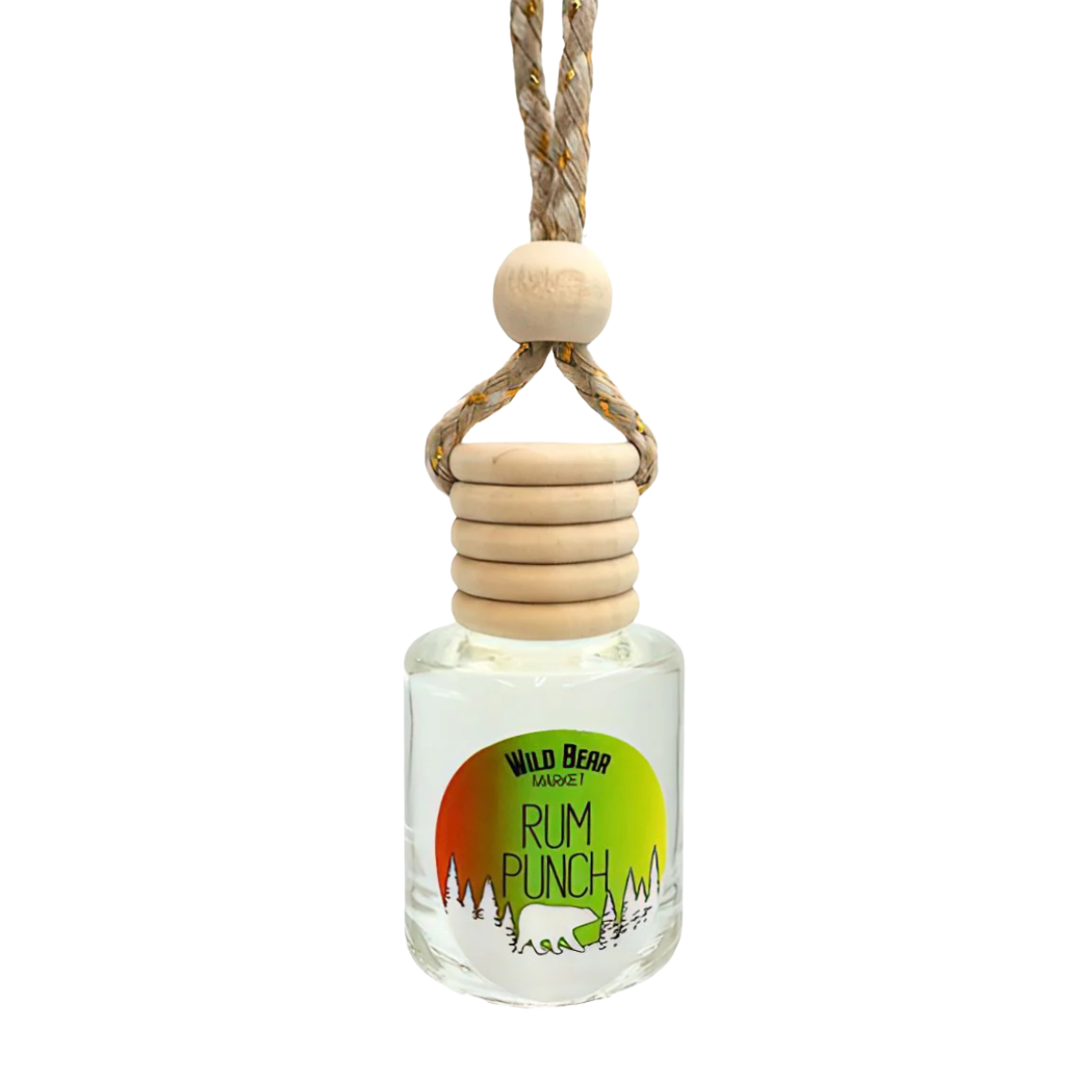Wild Bear Market Car Freshener - Rum Punch