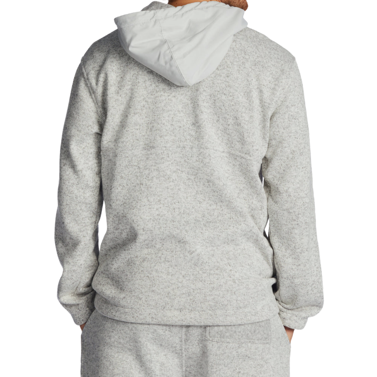 Billabong A/Div Boundary Hooded Half-Zip Pullover in Grey Heather