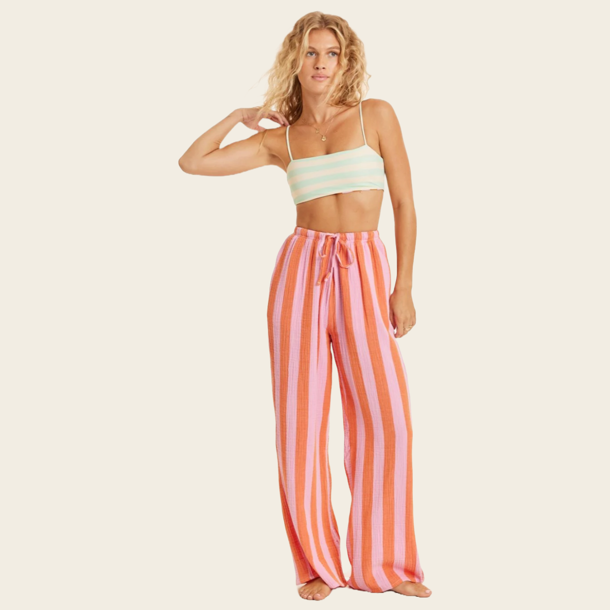 Sisstr Changing Tides Woven Pant in Peony