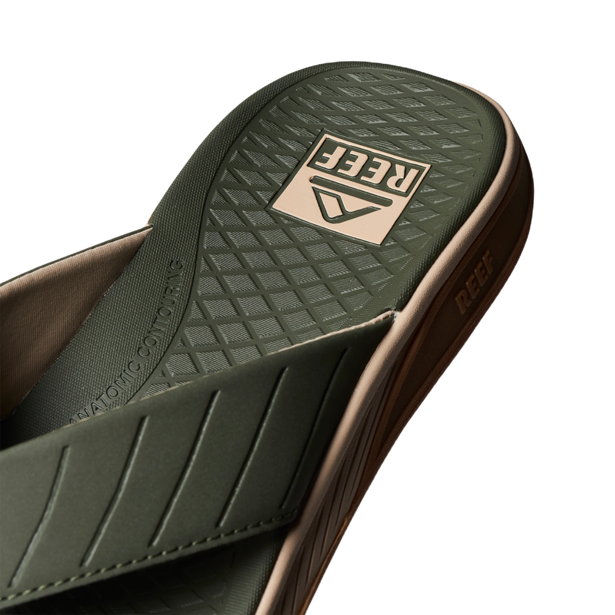 Reef The Deckhand Men's Sandal in Olive/Gum