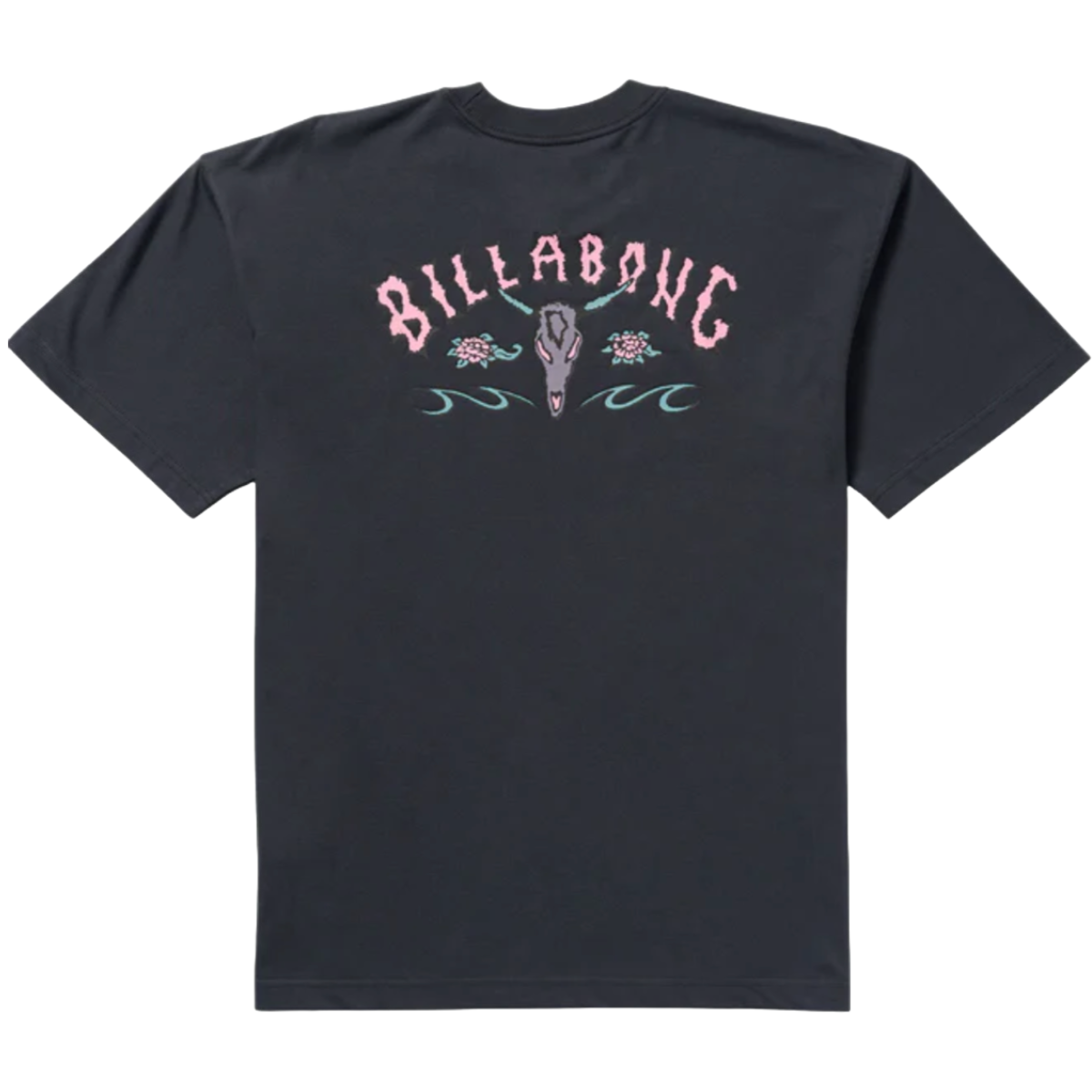 Billabong Raging Bull Regular Tee in Washed Black