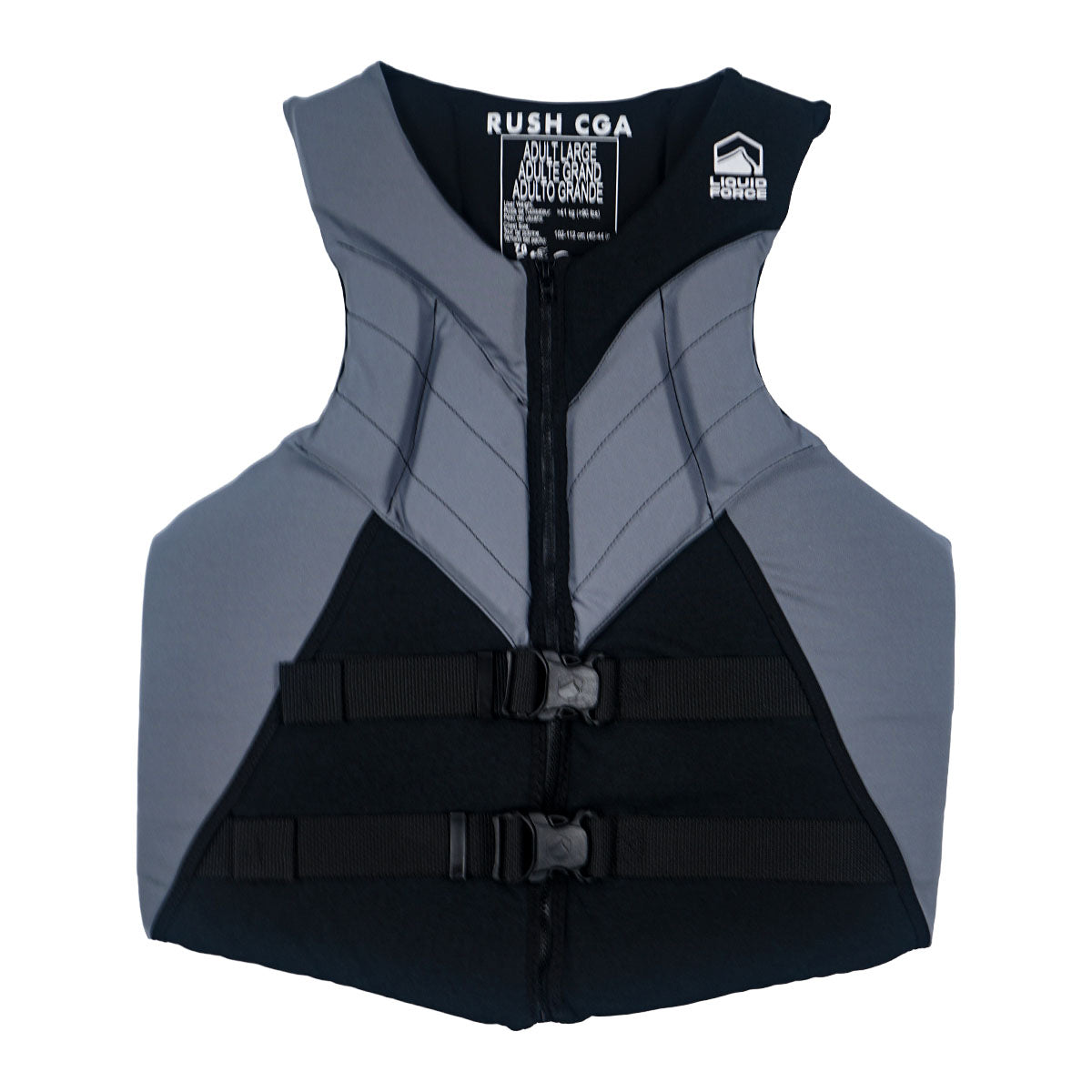 Liquid Force Rush CGA Life Jacket in Black/Grey