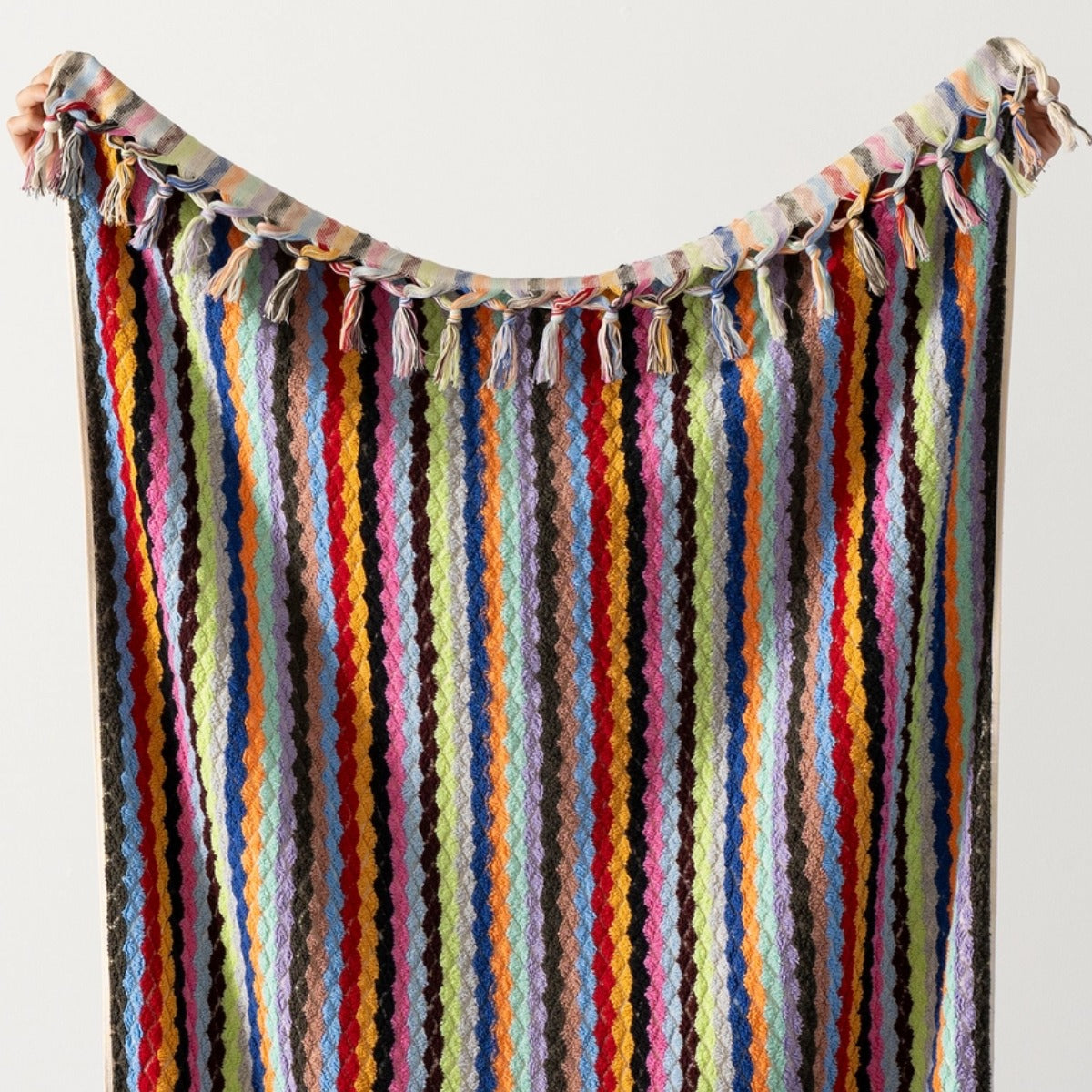 Kikoya Pompom Zigzag Handloom Turkish Towel