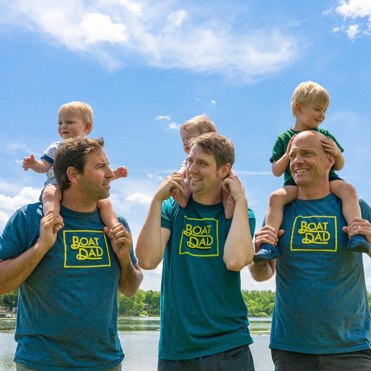 Mission Boat Dad Tee in Navy Heather