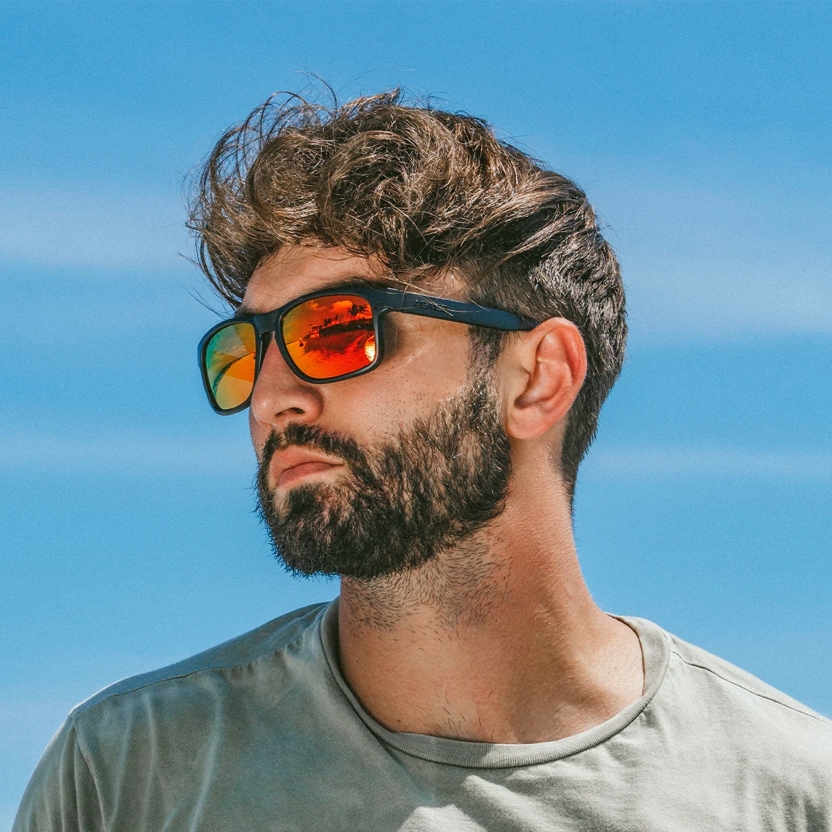 Abaco Dockside Sunglasses in Clear/Caribbean Blue