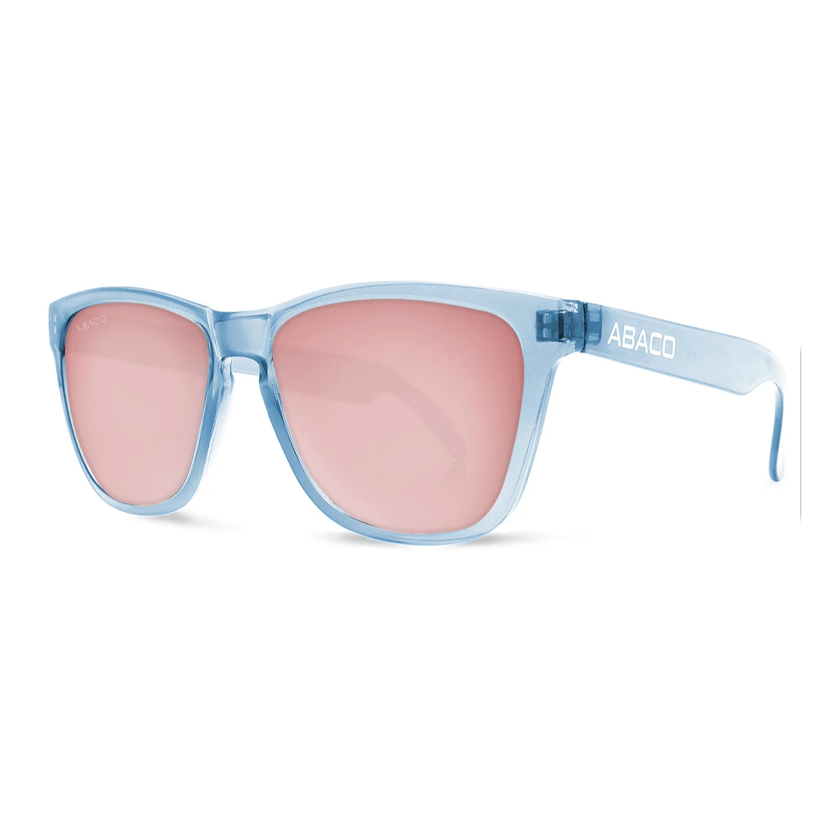 Abaco Kai Sunglasses in translucent Blue/Rose Gold