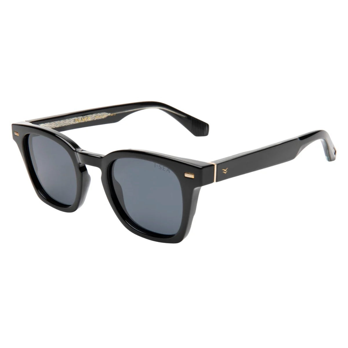 I-Sea Palmer Sunglasses in Black/ Smoke