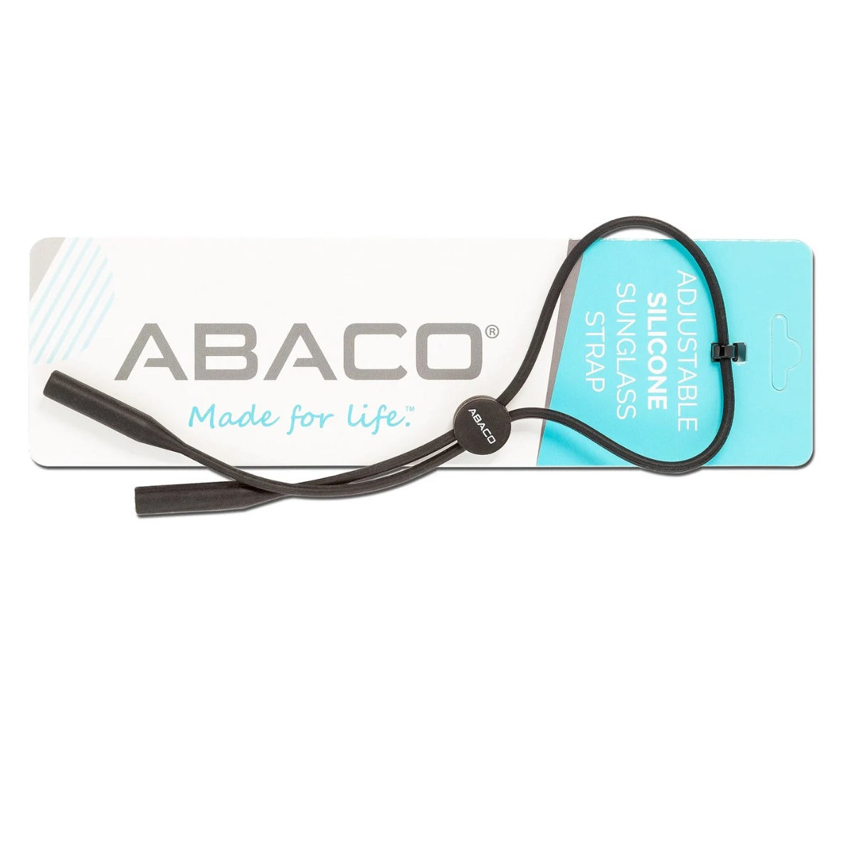 Abaco Adjustable Cable Sunglass Strap Round Tip in Black
