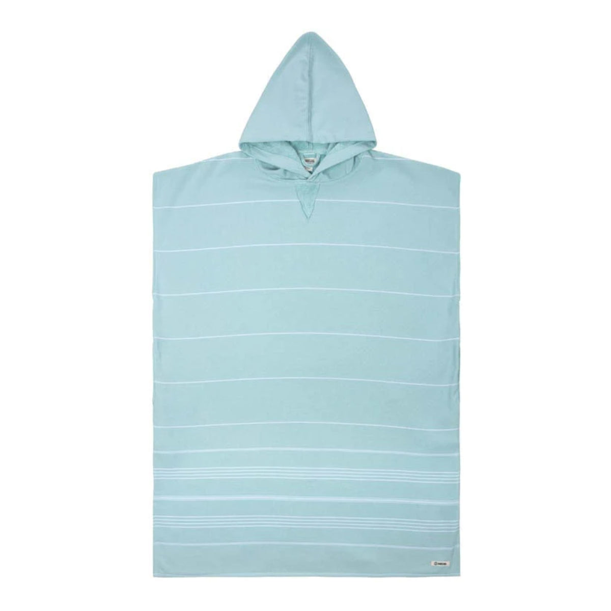 Sand Cloud Classic Stripe Hooded Poncho in Seaglass