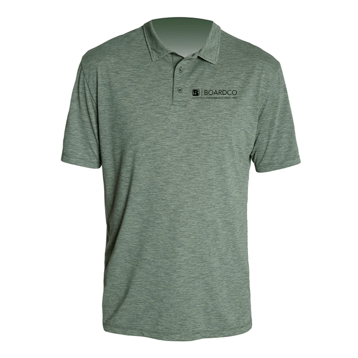 Anetik BoardCo Low Pro Tech Tee Dark Olive Heathered - BoardCo