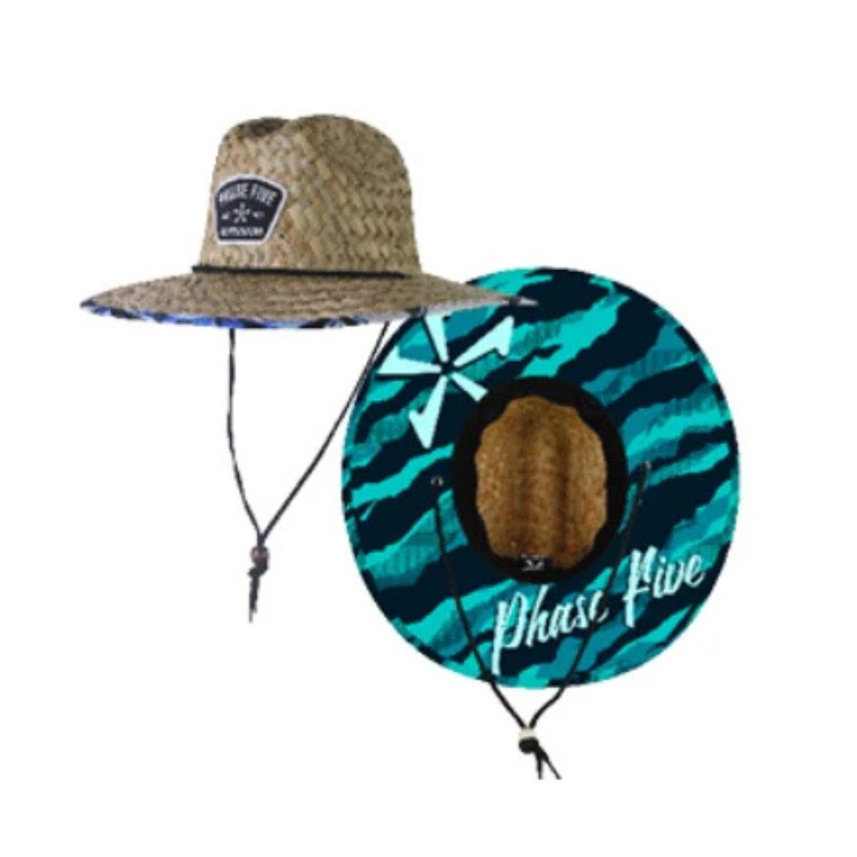 Phase 5 Straw Party Hat in Blue Wave