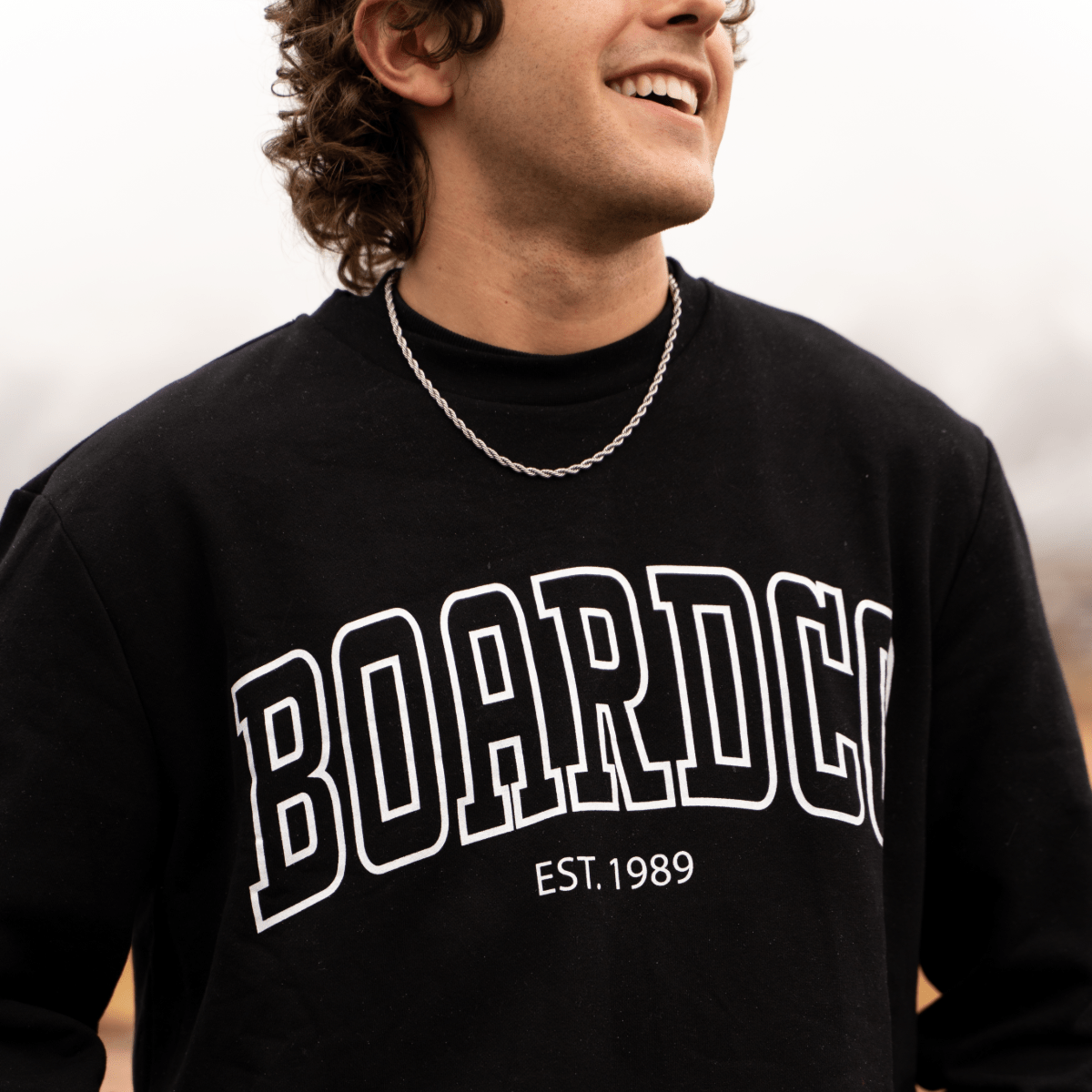 BoardCo Collegiate Crew in Black - BoardCo
