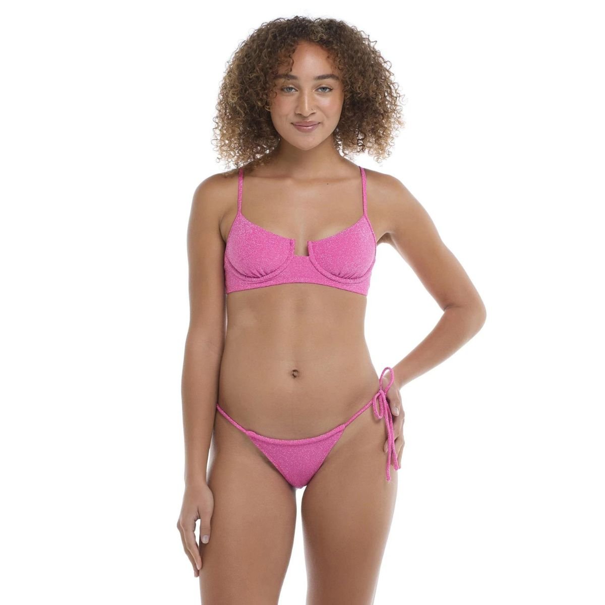 Body Glove Sparkle Cabana Bikini Bottom in Pink - BoardCo