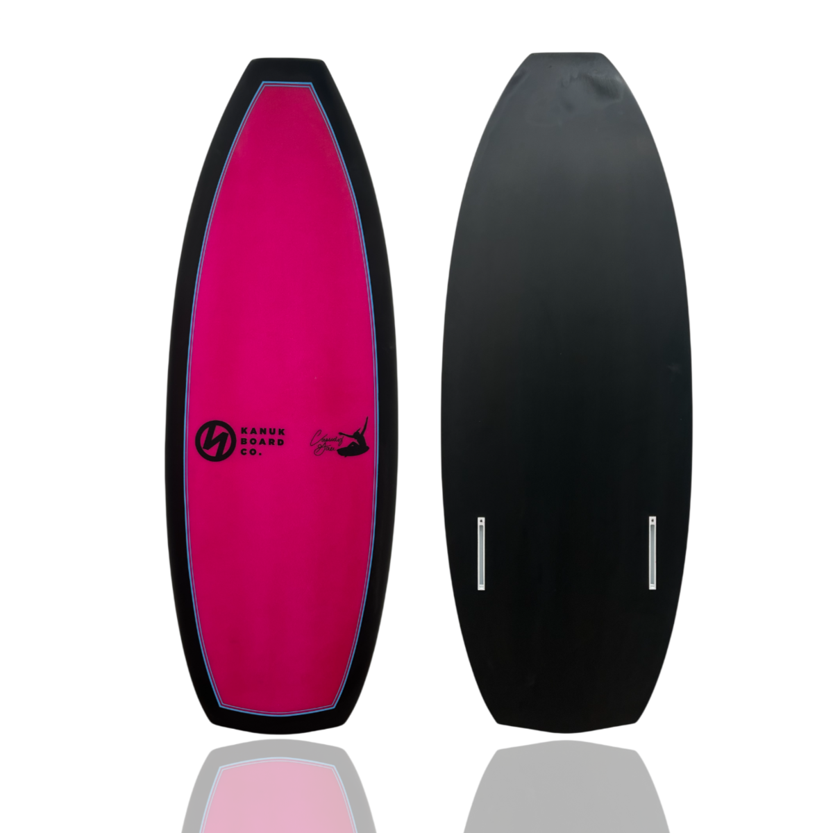 Kanuk Cassidy Pro Wakesurf Board in Pink/Blue/Black
