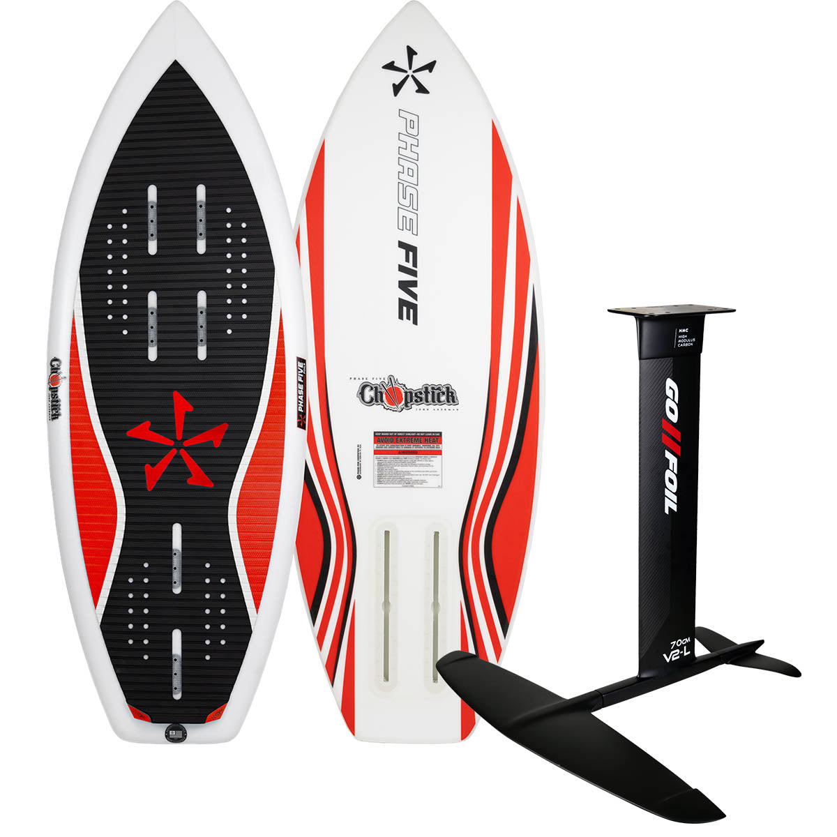 Phase 5 Chop Stick + Go Foil RSX Flip Wake Foil Package 2026