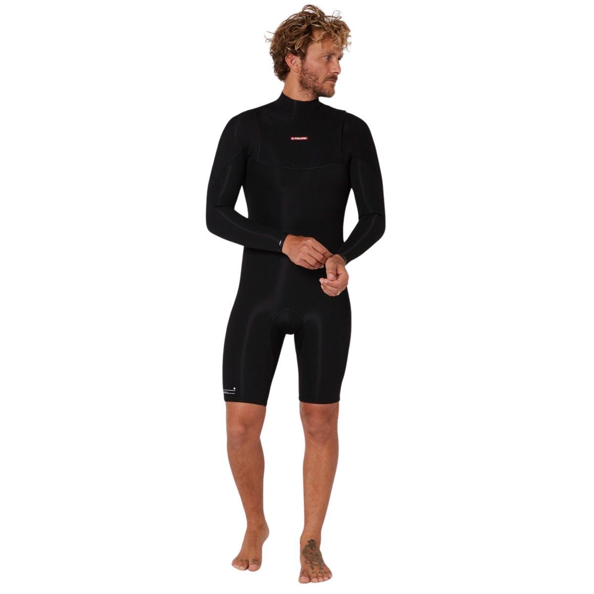 Follow P1 2/2mm Long Sleeve Spring Suit in Black