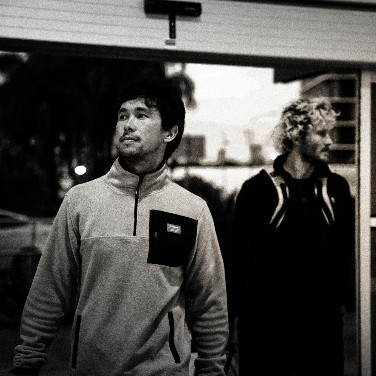 Follow Polar Crew Fleece in Stone - BoardCo