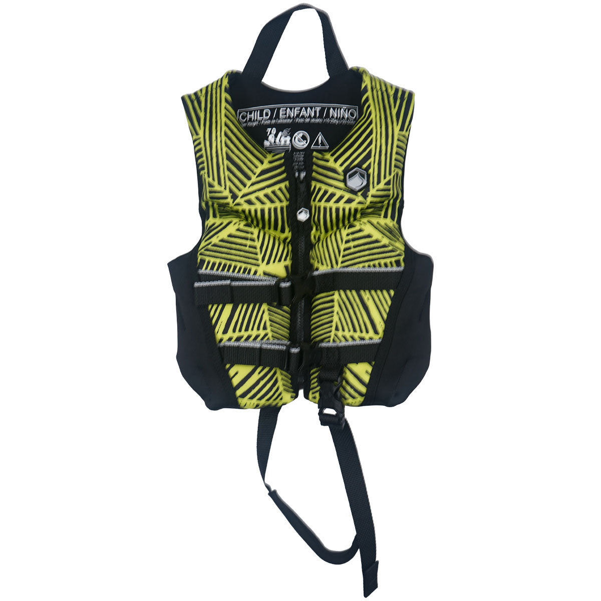 Liquid Force Fury Kids CGA Life Jacket in Green/Black