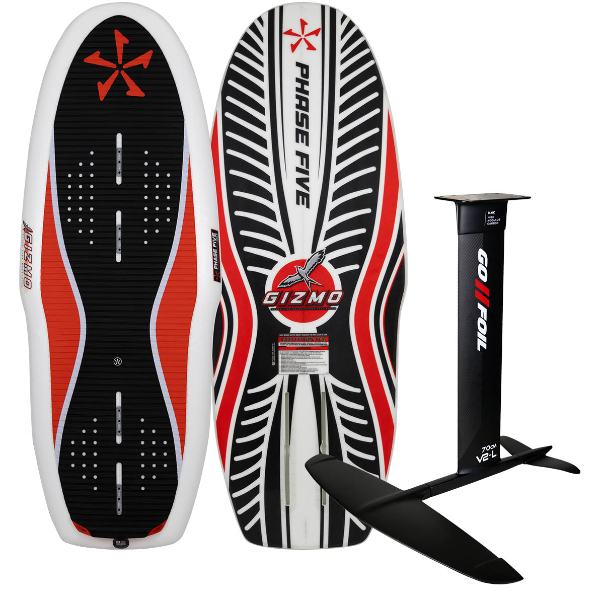 Phase 5 Gizmo + Go Foil RSX Flip Wake Foil Package 2026