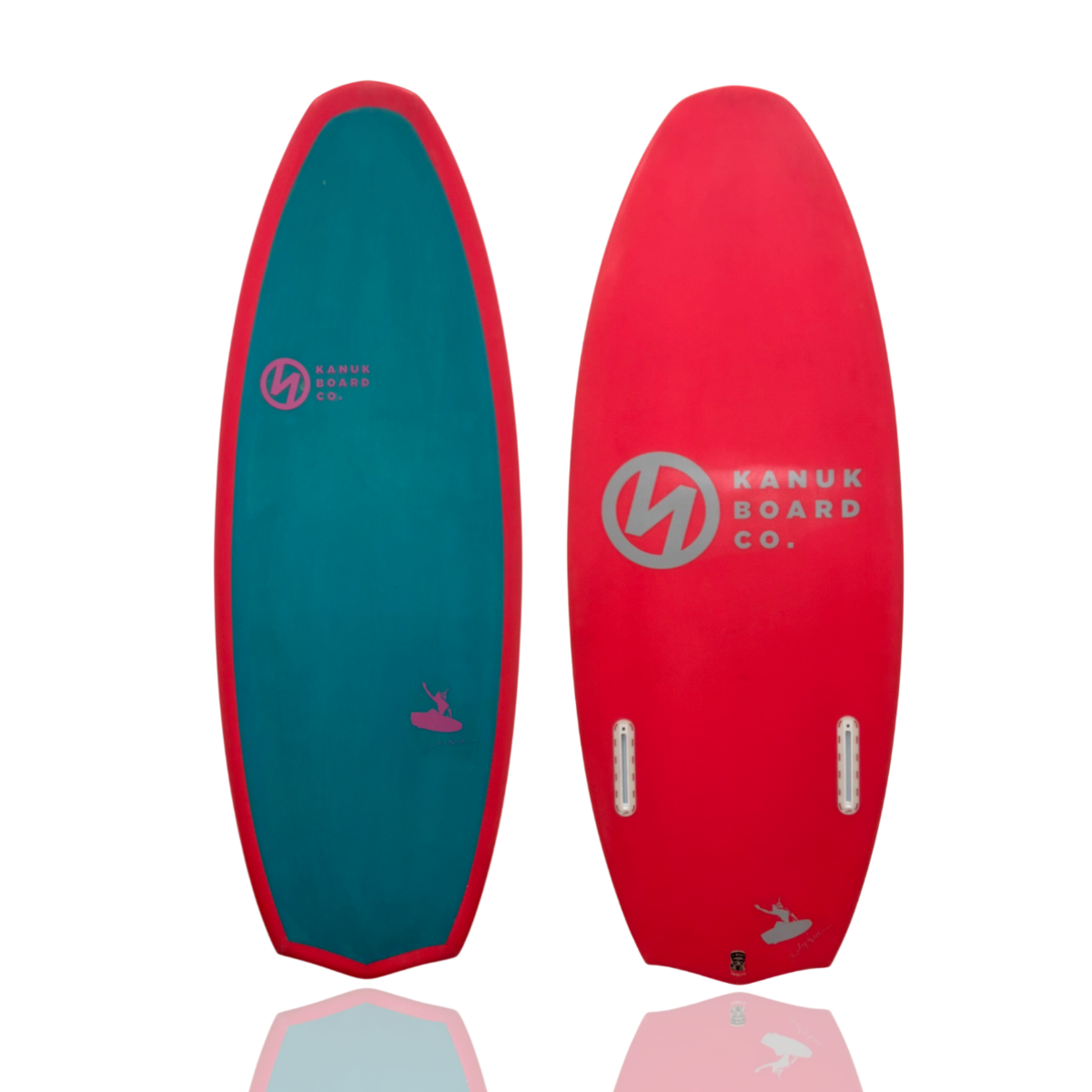Kanuk Lily Pro Wakesurf Board in Teal/Pink – BoardCo
