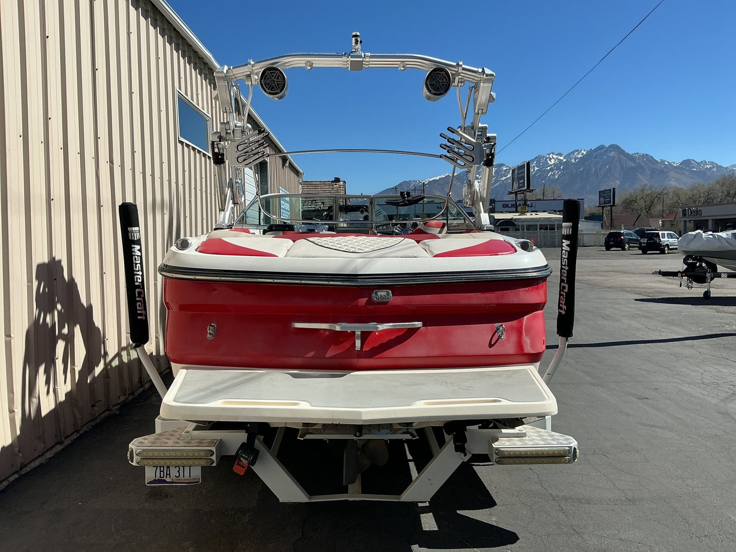 MasterCraft X15 with ZeroFlex X tower Double Up Storage Cover - BoardCo