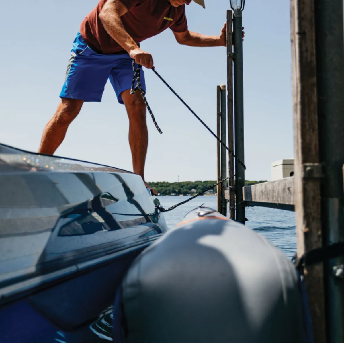 Mission Titan Boat Tie - Up Dock Bumper 18' in Grey - BoardCo