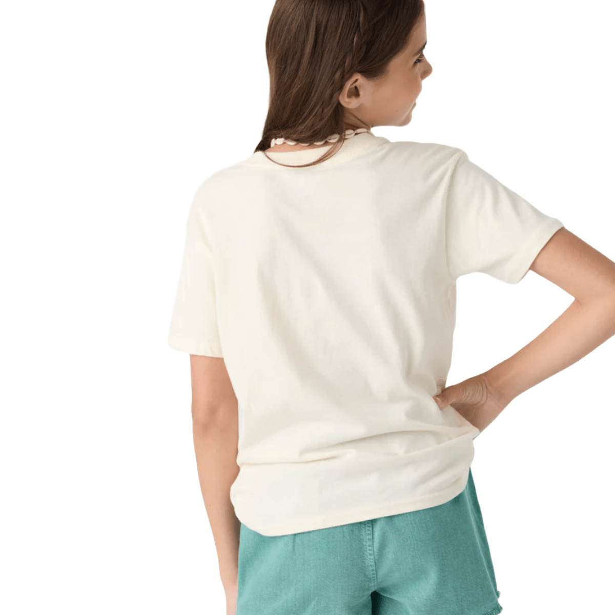 O'Neill Girls Tropical Getaway Tee in White - BoardCo