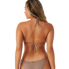 O'Neill Saltwater Solids Venice Bikini Top in Deep Taupe - BoardCo