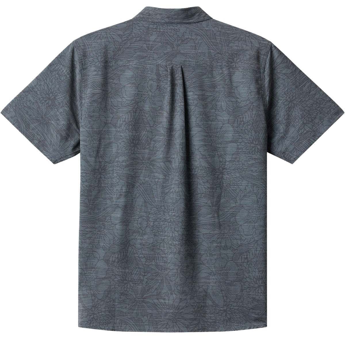 O'Neill UPF Slub Standard Short Sleeve Woven Shirt in Dark Shadow - BoardCo