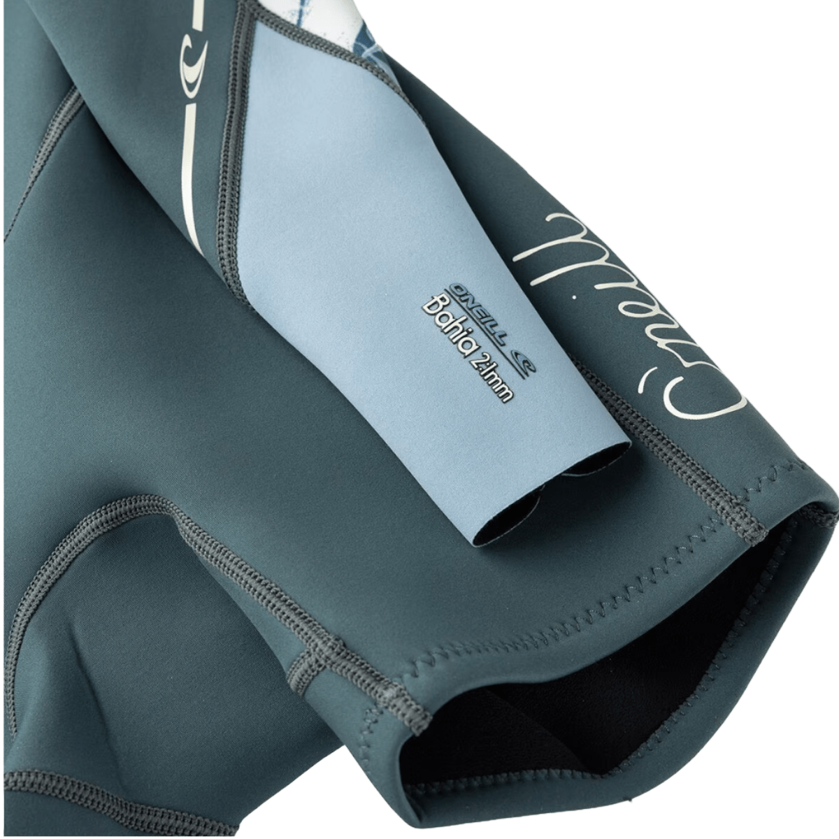 O'Neill Women's Bahia 2/1MM Back Zip L/S Spring Wetsuit in Shade/Palm/Denim - BoardCo