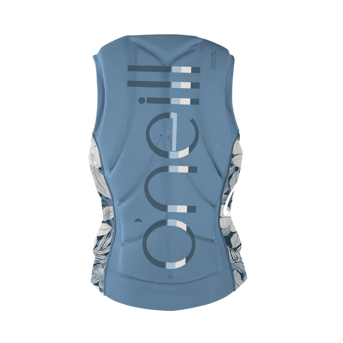 O'Neill Women's Slasher Comp Vest in Denim/Palm Tropical - BoardCo