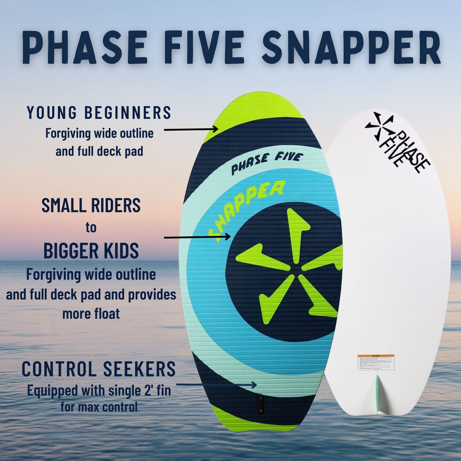 Phase 5 Snapper Wakesurf Board 2025 - BoardCo