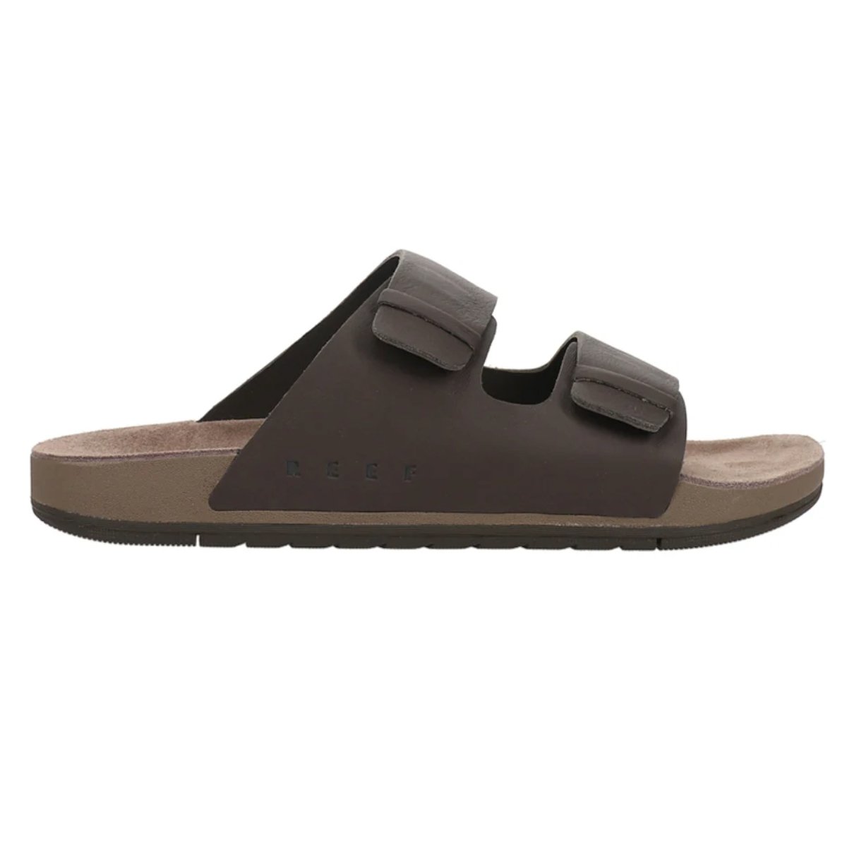 Reef Ojai Two Bar Men's Sandal in Brown Leather - BoardCo