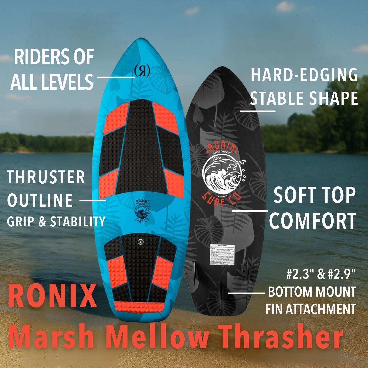 Ronix Marsh Mellow Thrasher Wakesurf Board 2025 - BoardCo
