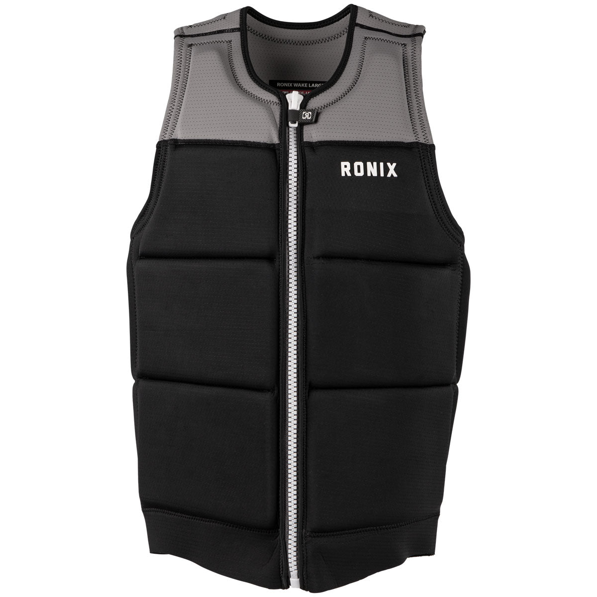 Ronix Presidente Comp Wake Vest - Black/Grey | Ronix Life Jackets