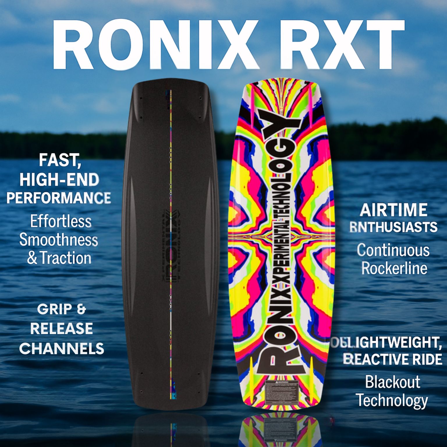 Ronix RXT Blackout Wakeboard 2025 - BoardCo