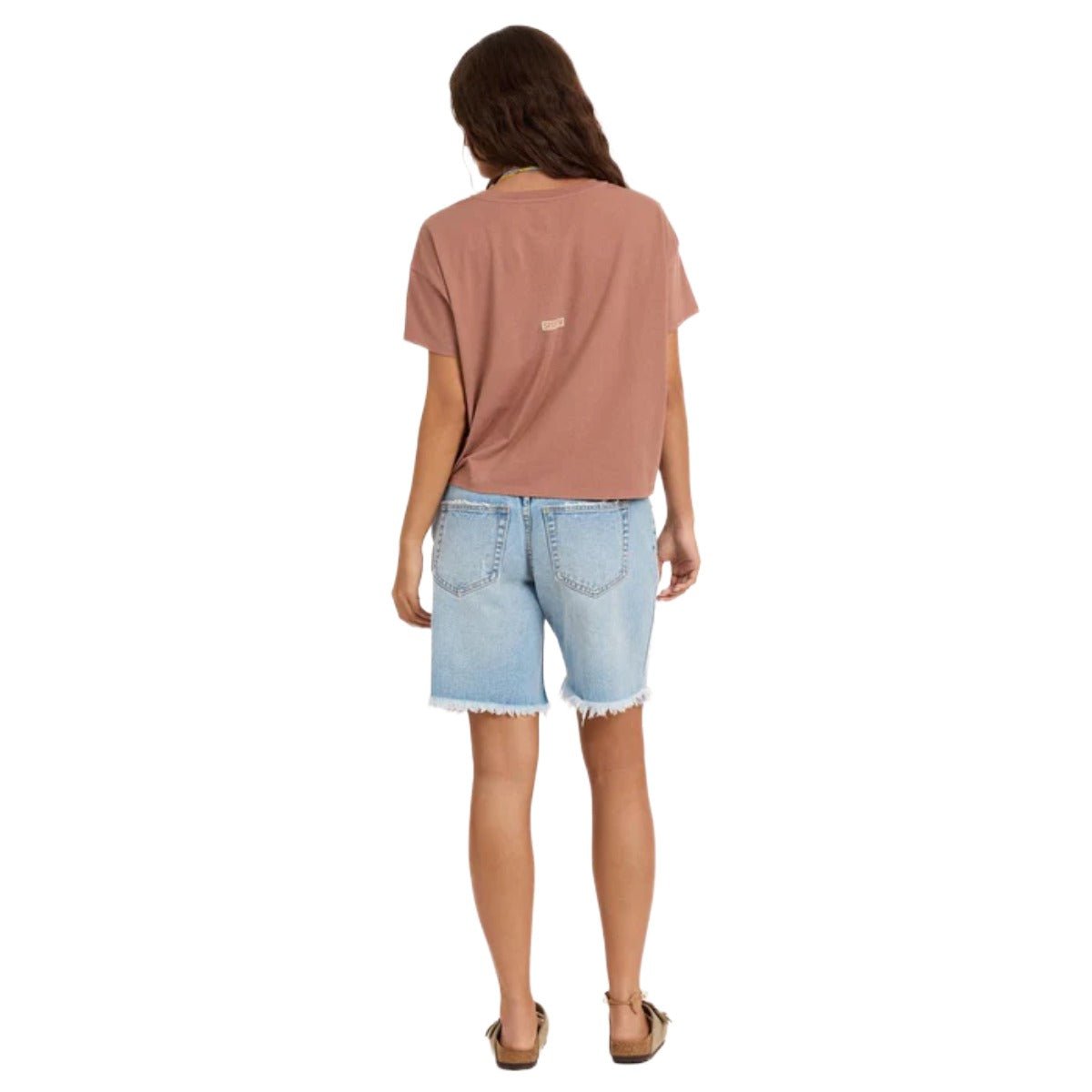 Sisstr Daybreak Crop Short Sleeve Tee in Mulberry - BoardCo